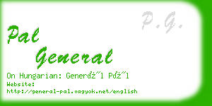 pal general business card